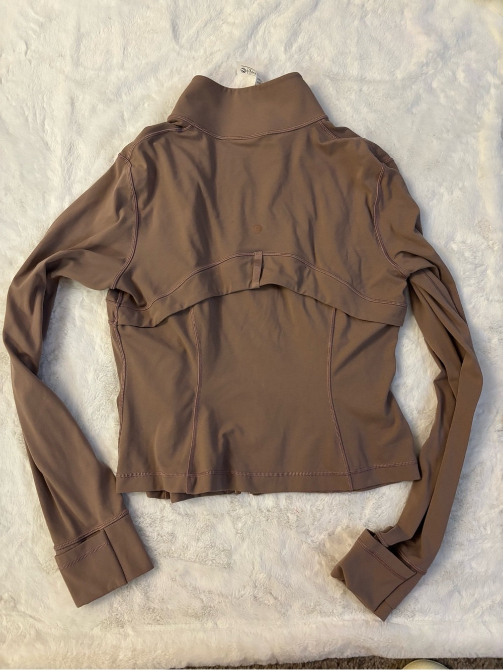 Lululemon Cropped Define Jacket Size 10 Ashen rose/rose gold metal wear - Picture 6 of 6